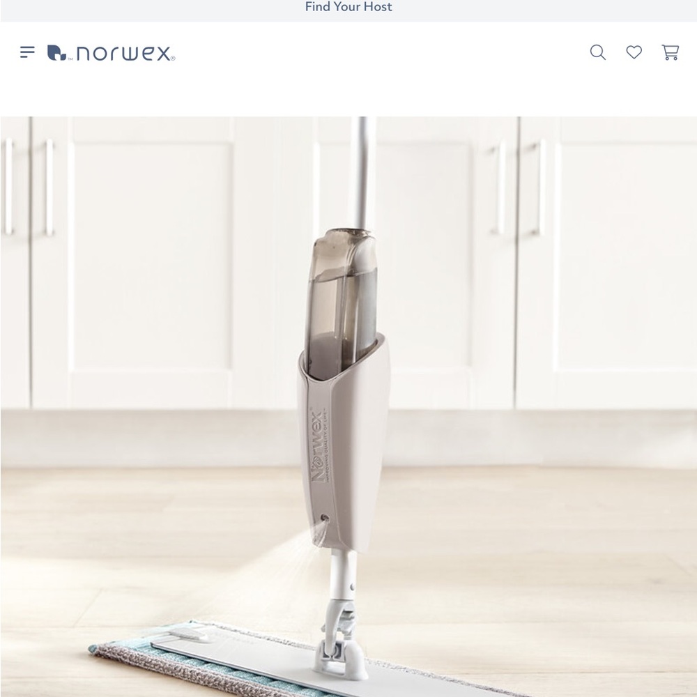 Norwex Gray Spray Mop Attachment Attachment for Water, goes with mop system.
